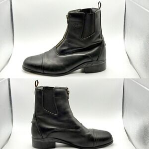 Ariat Heritage IV Zip Waterproof Paddock Boots Mens 11D Black Leather